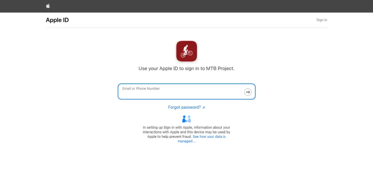 Screenshot MTB Project