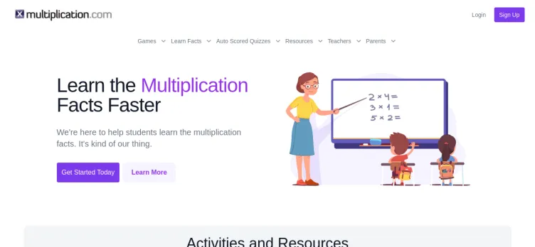 Screenshot Multiplication.com