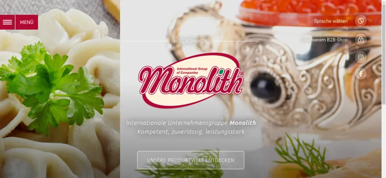 Screenshot Monolith-Gruppe.net
