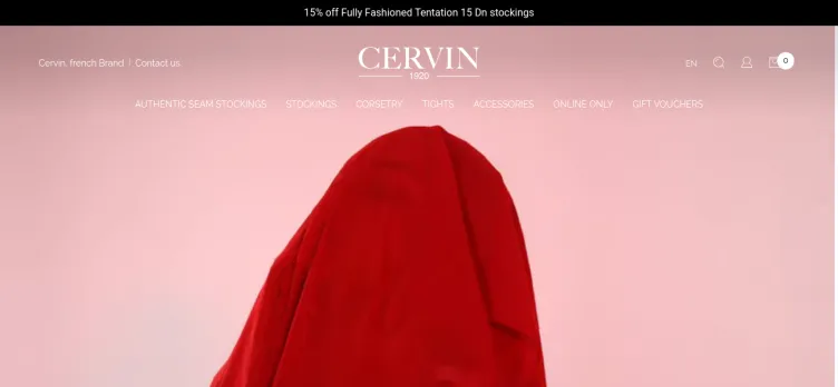 Screenshot Cervin-Store.com