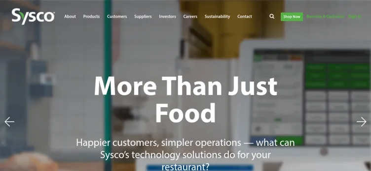 Screenshot Sysco