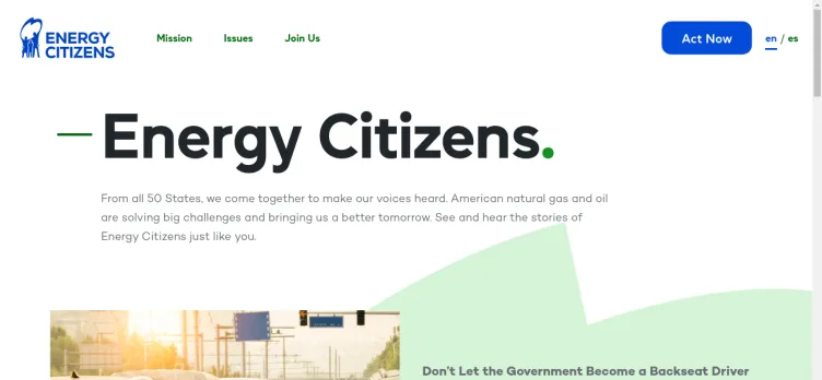 Screenshot Energy Citizens