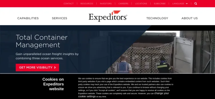 Screenshot Expeditors