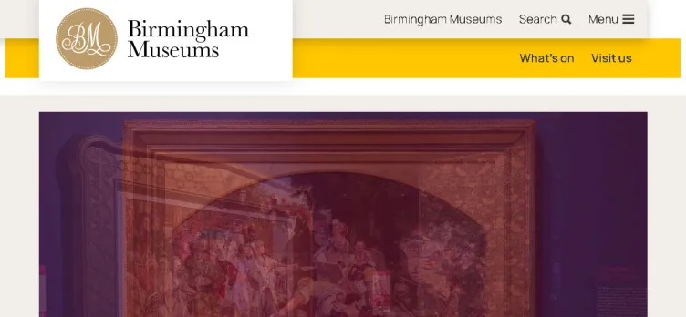 Screenshot Birmingham Museums