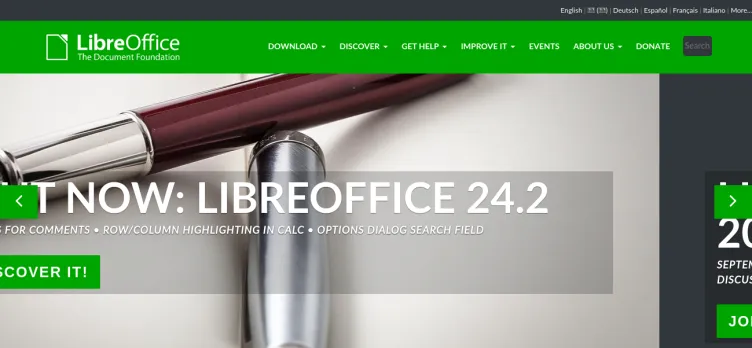 Screenshot LibreOffice.org