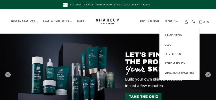 Screenshot Shakeup Cosmetics