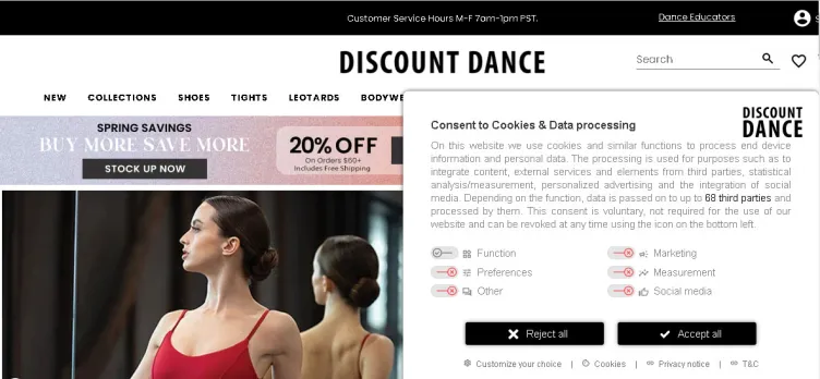 Screenshot Discount Dance