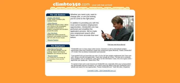 Screenshot Climbto350.com