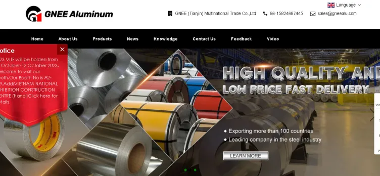Screenshot AluminumFoilChina.com