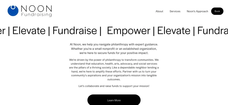 Screenshot Noon Fundraising