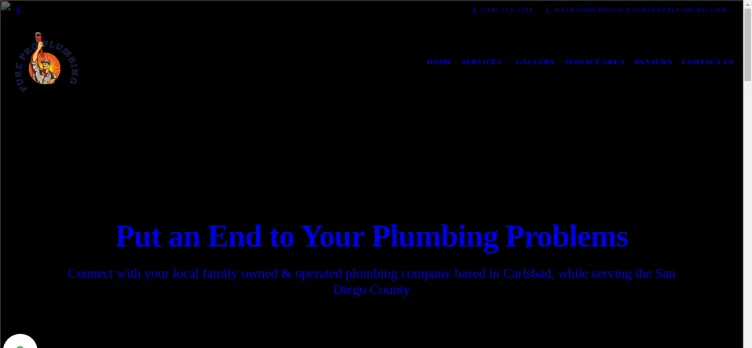 Screenshot Pure Pro Plumbing
