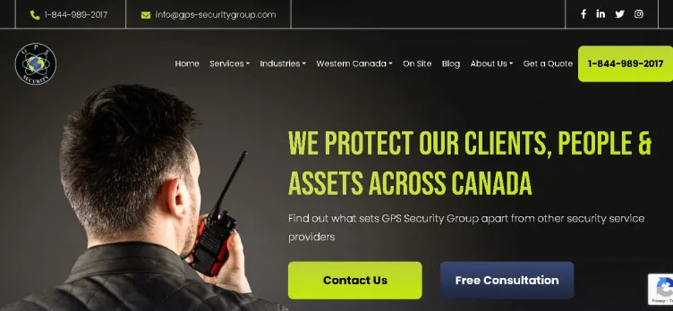 Screenshot GPS Security Group