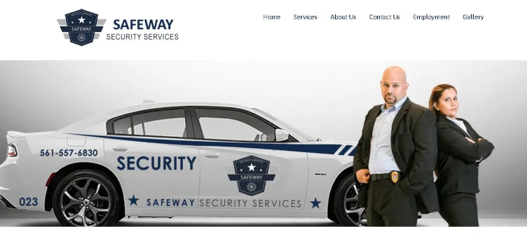 Screenshot SafewaySecurityServices.com
