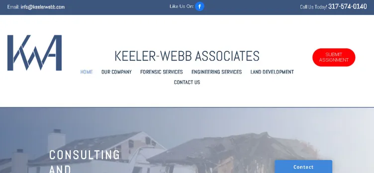 Screenshot KeelerWebb.com
