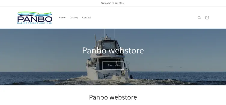Screenshot Panbo web store