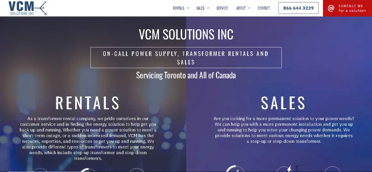 Screenshot VCMSolutions.ca