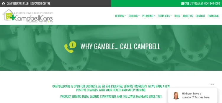 Screenshot CampbellCare.com
