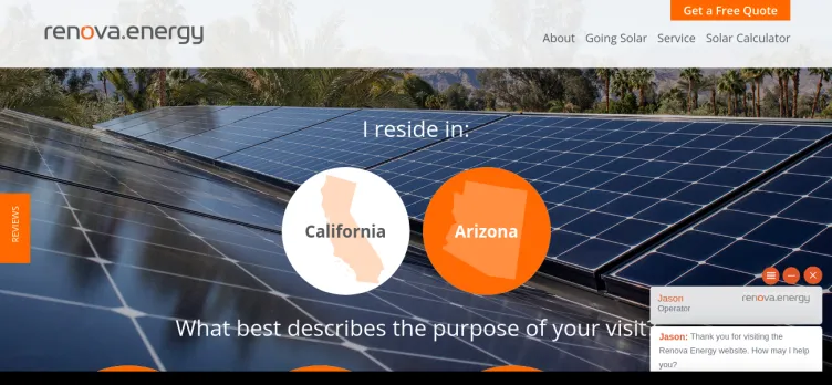 Screenshot Renova Energy