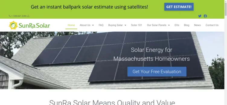 Screenshot SunRa Solar