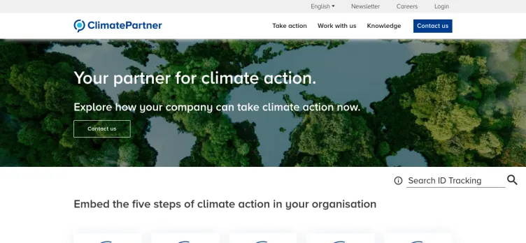 Screenshot ClimatePartner