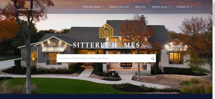 Screenshot Sitterle Homes