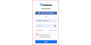 Freelancer.com - Closed account
