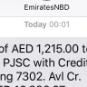 Air Arabia - my credit card used by online banking and 1215 and deducted