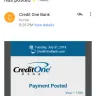 Credit One Bank - credit card