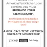 America's Test Kitchen - subscription memberships