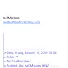 The Ticket Clinic - spam email. attempting to defraud