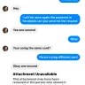 Apple - the person received my from facebook pay, I have paid 230$ after, receive her she block my facebook also letgo chat