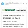 National Car Rental - tier days