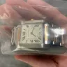 Cartier - ladies 18k and stainless steel cartier watch tank francaise movement failure