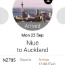 Air New Zealand - missing connecting flight excess baggage charge