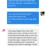 New Balance Athletics - customer service rep answered based on his personal perception
