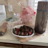 Hazelton's - box of chocolate covered strawberries with bottle of champagne and glasses