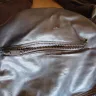 Armani - dark blue hooded jacket made of artificial leather