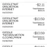 Google - Several different google products google motion and it's become quite a bit of money