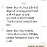 Green Dot - My direct deposit
