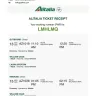 Alitalia - Flight cancellation