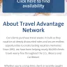 Travel Advantage Network - Tan customer relations and commitment to travelers