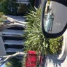 Irvine Company - Parking lot Crossroads ..vision blocked by plants
