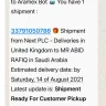 Aramex International - Delayed delivery