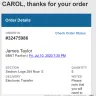 OnlineCityTickets.com - Rescheduled James Taylor tickets. requesting a refund for 5 tickets