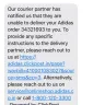 Adidas - Courier partner refusing to deliver items purchased through the adidas india website