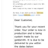 Glencara Irish Jewelry - I’m complaining about placing the order and not receiving the item 