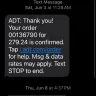 ADT Security Services - 109681059 Account number I was given #00136790