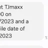 T.J. Maxx - Credit card