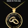 GearBubble - scam... ripped off on round pendant necklace - gold plated - sku #61