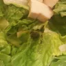 Jewel-Osco - purchased chicken caesar salad in deli dept and lettuce had a clump of dirt on it.